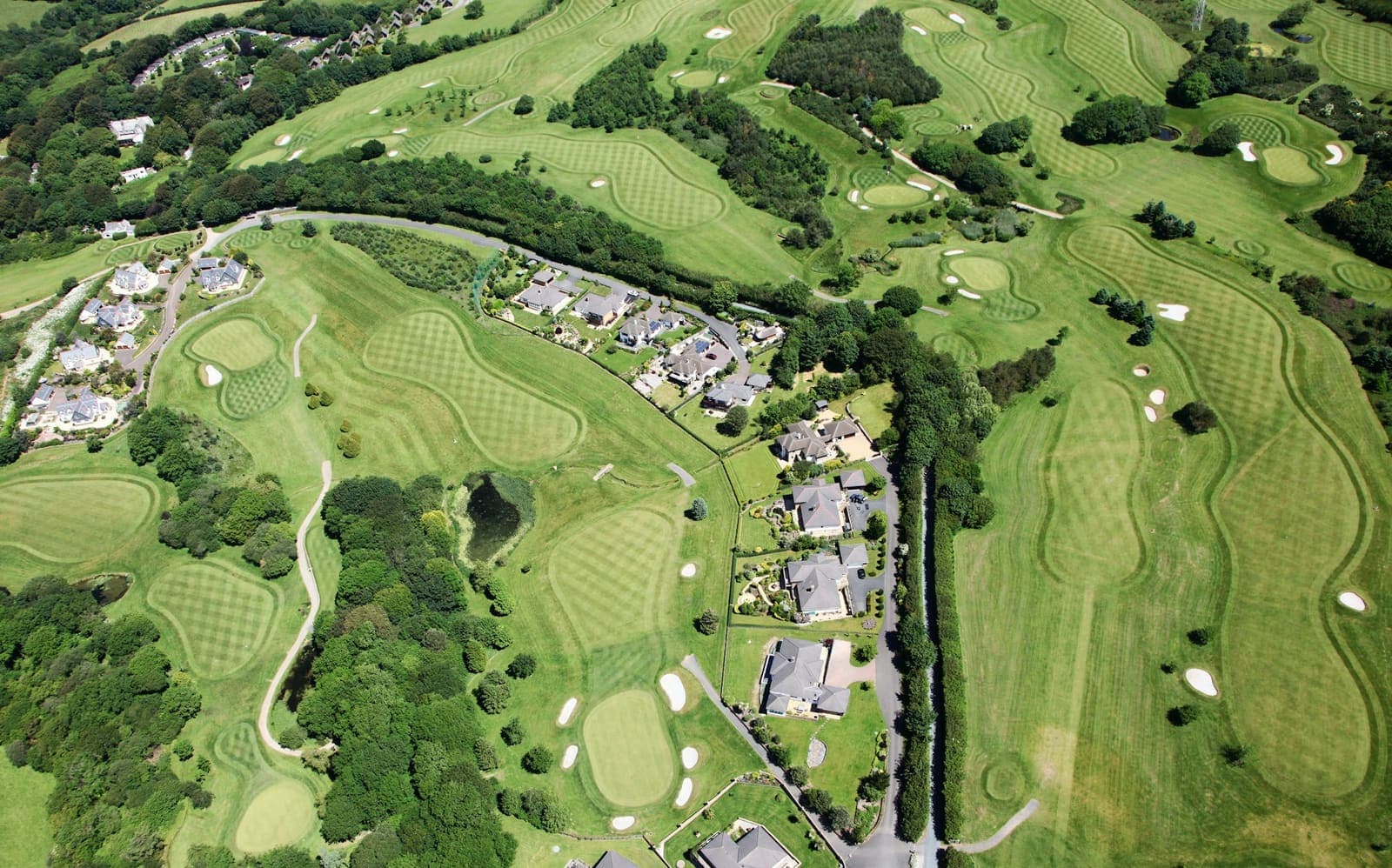 Aerial of a parkland course